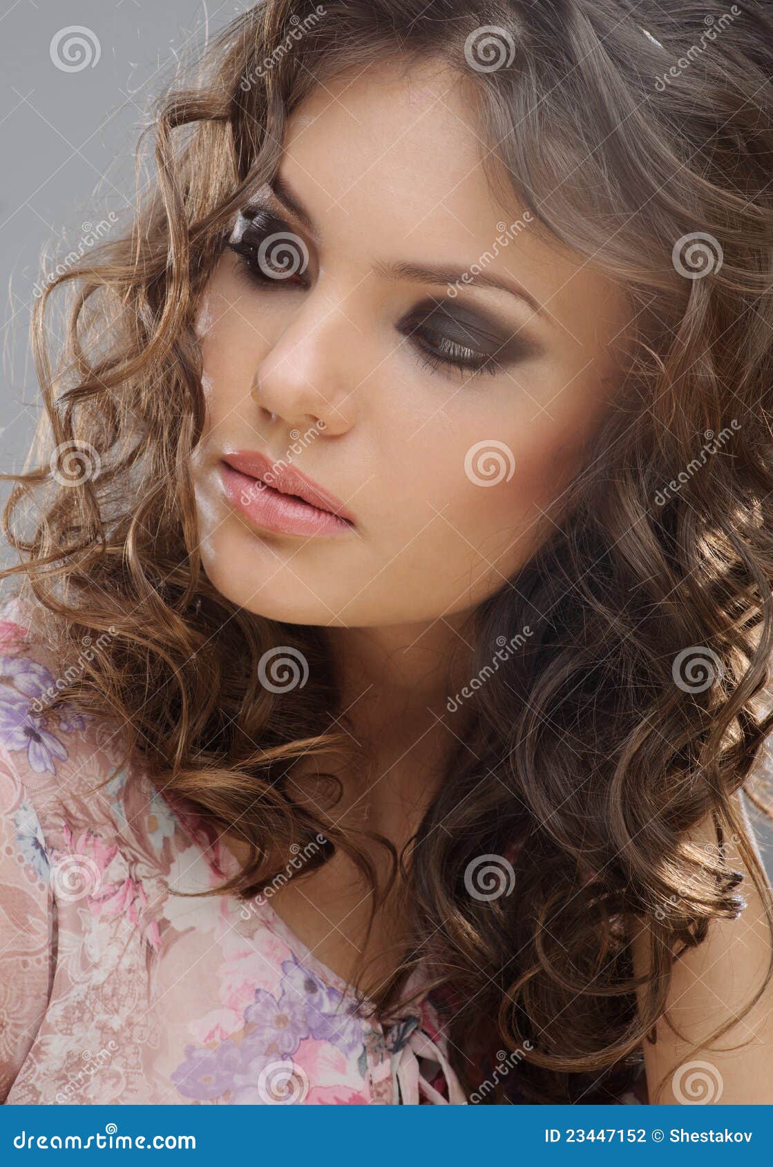 Portrait of Beautiful Girl with Makeup Stock Photo Image of human, perfect 23447152