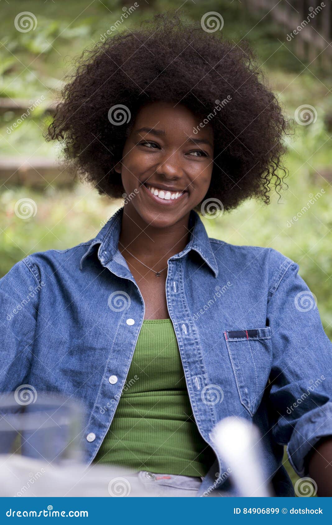 Portrait Of Beautiful Happy African American Girl Stock Image Image