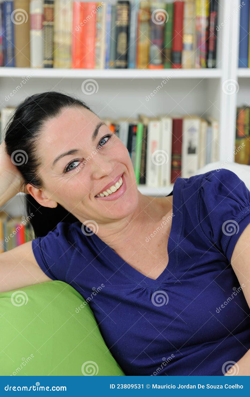 Portrait Of A Beautiful Mature Woman Stock Image Image