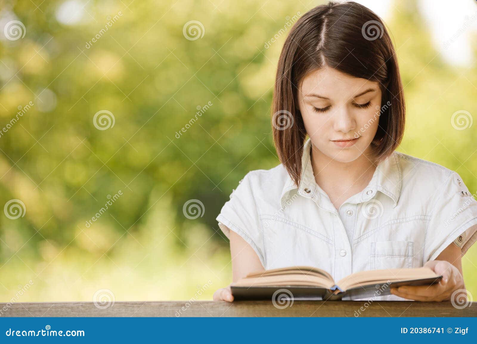 Portrait of Beautiful Reading Stock Image Image of girl, beautiful