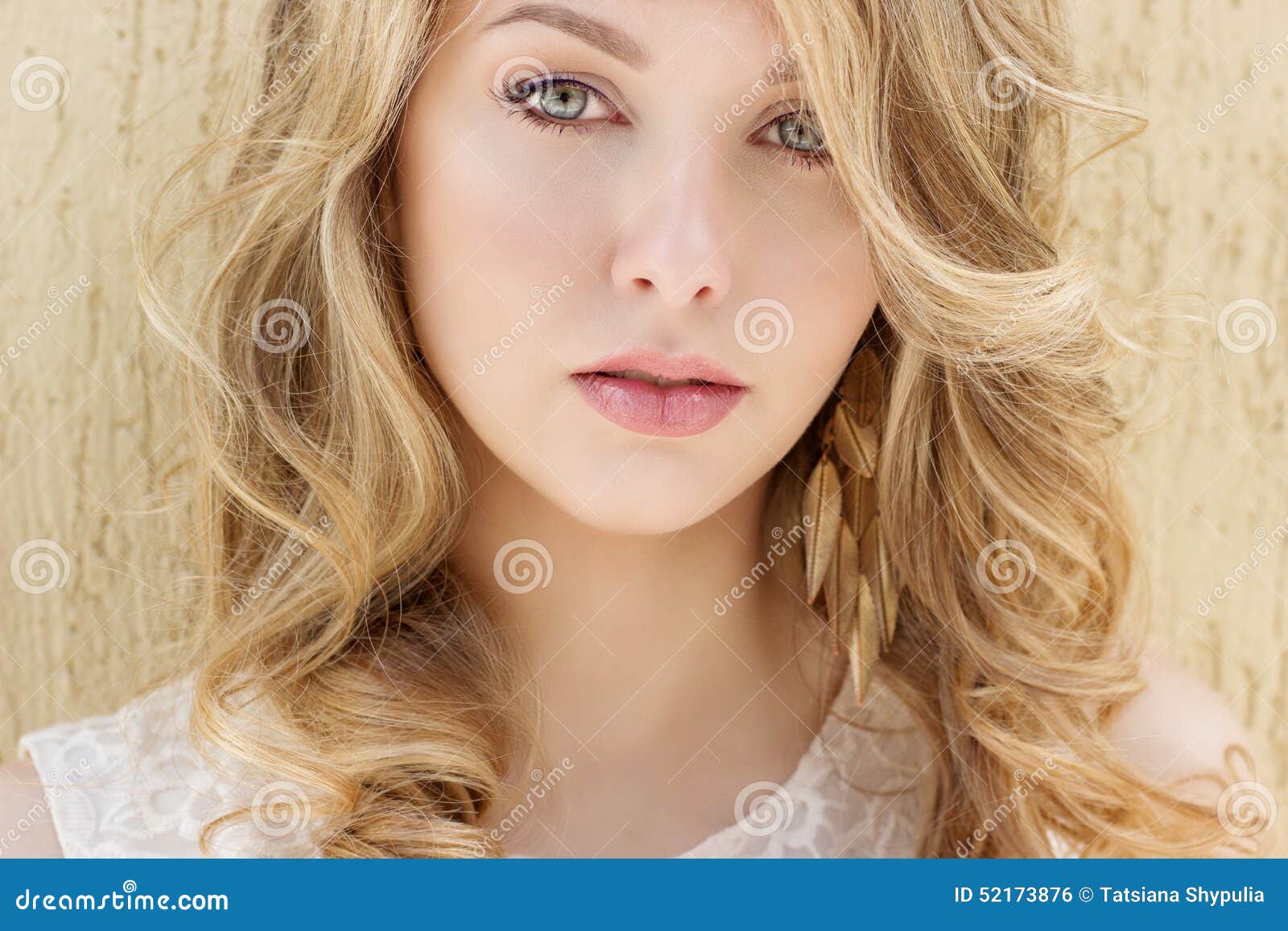 Beauty Woman Full Height with Big Lips Stock Image - Image of hair, girl:  80553473