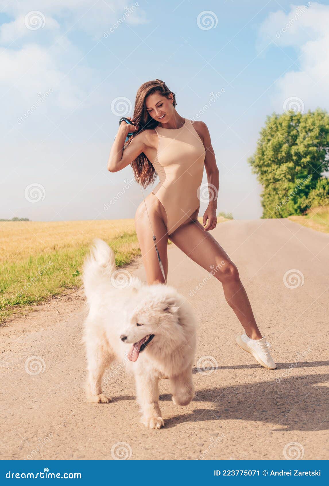 Sexygirl with dog