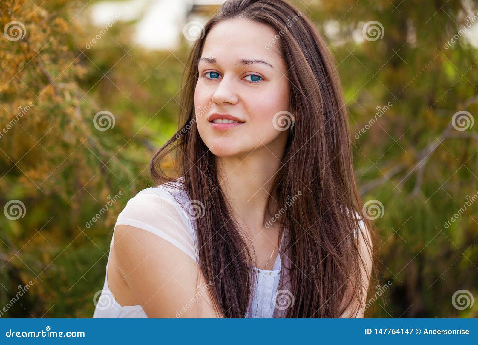 Portrait of Beautiful Young Happy Woman Stock Image - Image of fresh ...