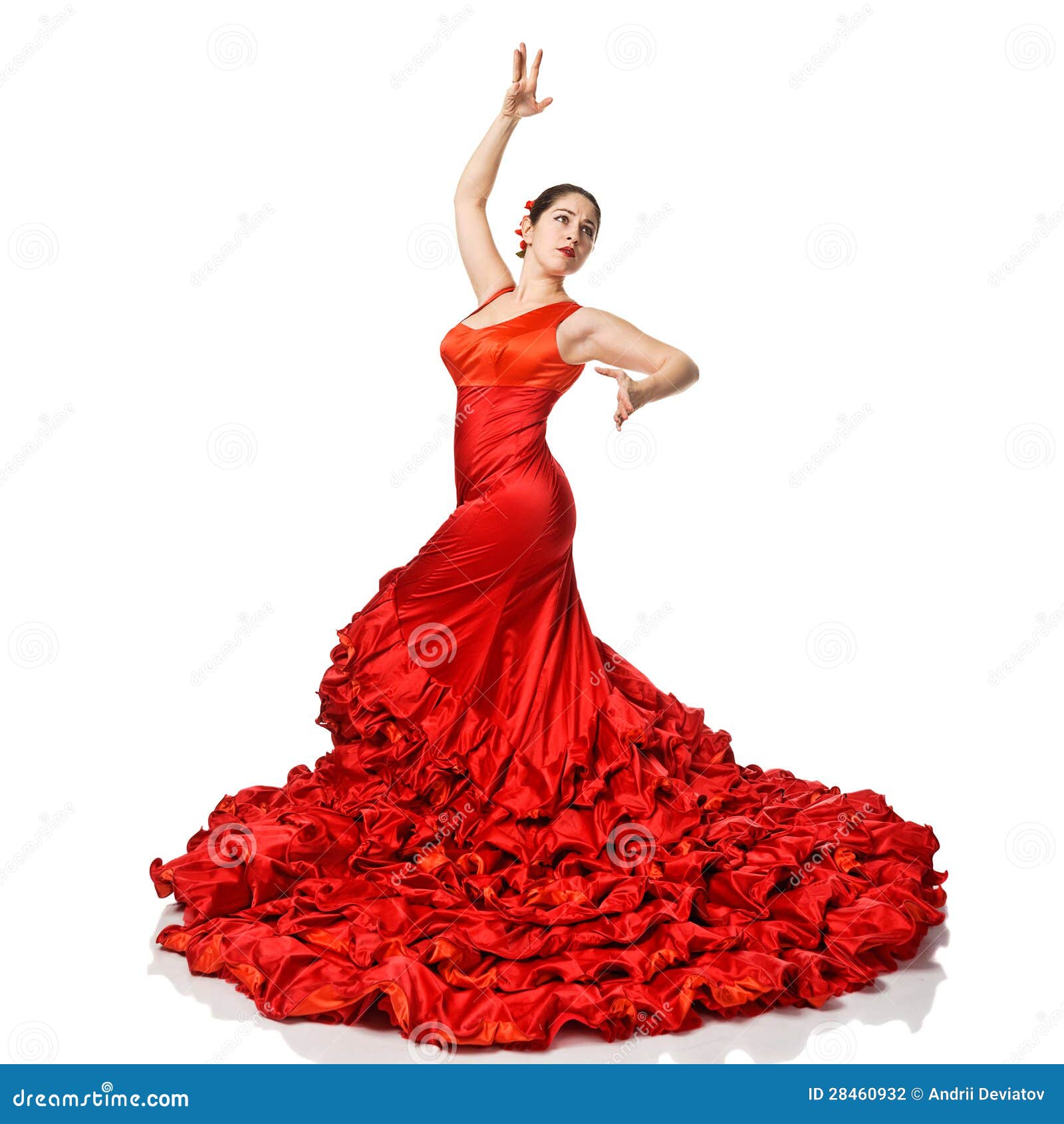 Portrait of Beautiful Young Woman Dancing Flamenco Stock Photo - Image of  lifestyle, shot: 28460932