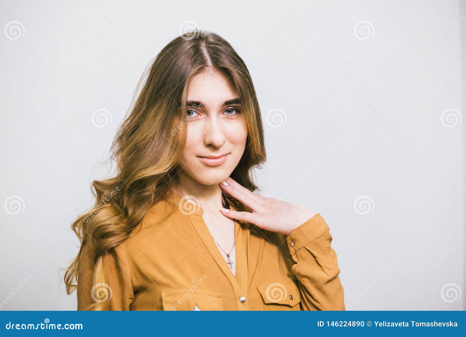 Portrait of Beautiful Woman with Curly Long Hair on White Background. Makeup, Fashion, Beauty Stock Photo - Image of beauty, girl: 146224890 Portrait of Beautiful Woman with Curly Long Hair on White Background. Makeup, Fashion, Beauty Stock Photo - Image of beauty, girl: 146224890