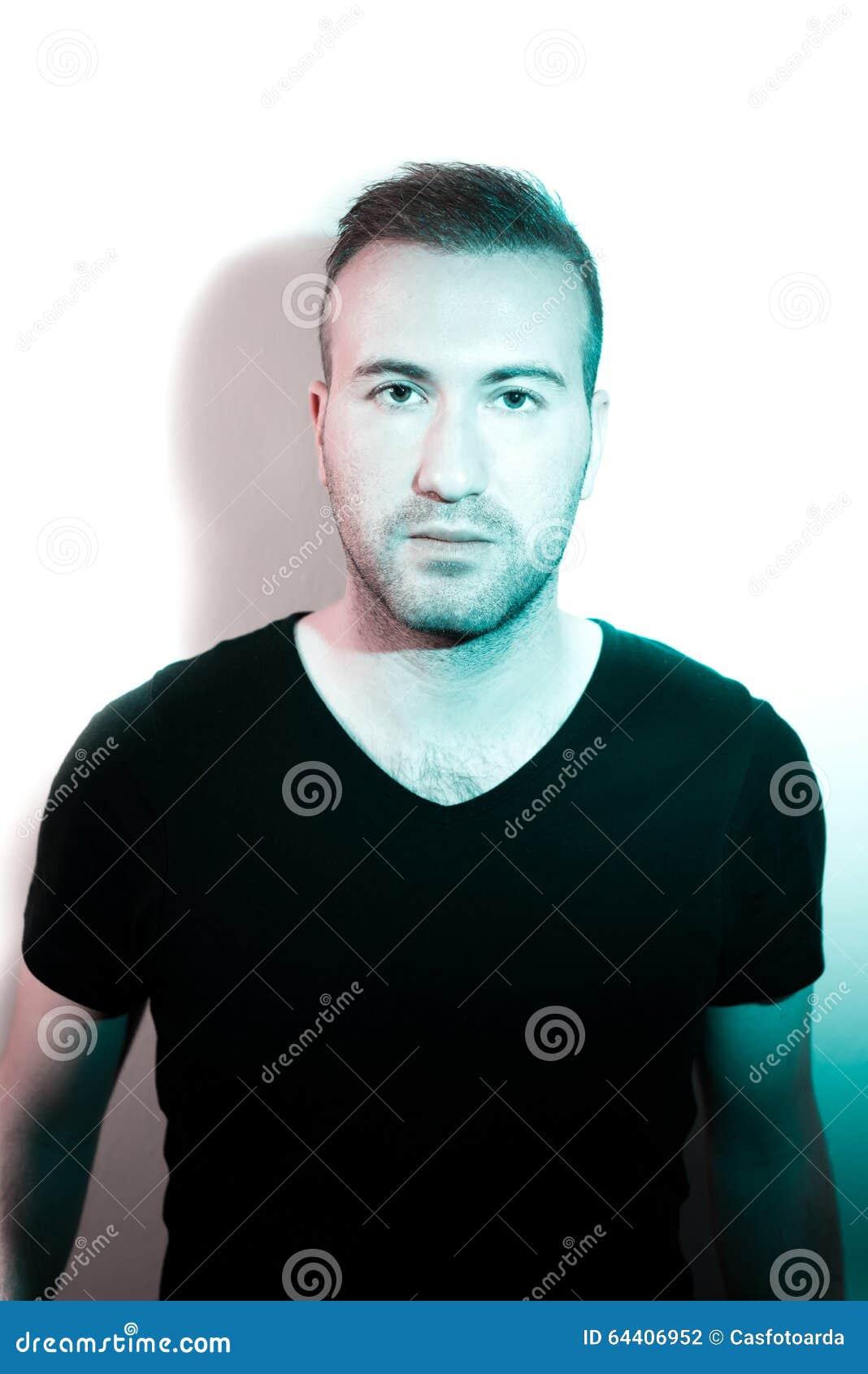 Portrait of a blonde man stock photo. Image of summer 64406952