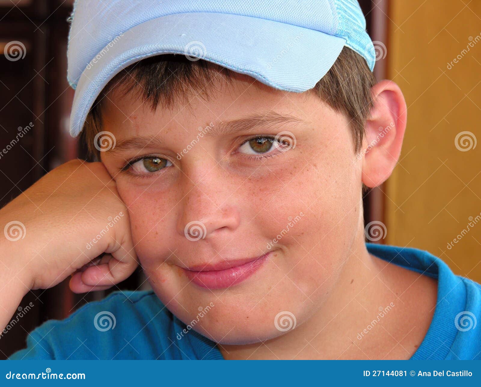 Portrait of a boy stock image. Image of young, blue, outdoor 27144081