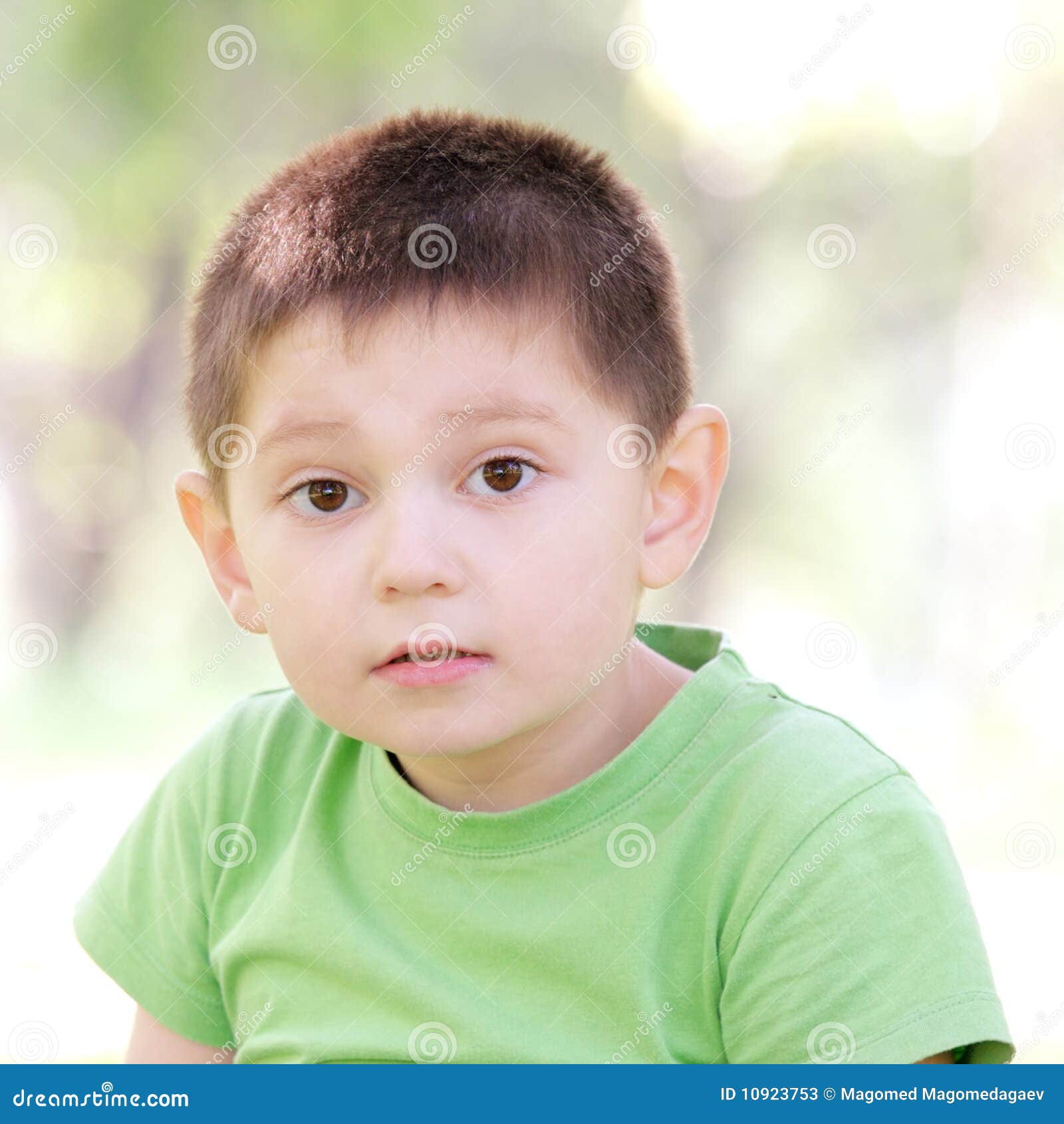 Portrait of boy in green stock image. Image of portrait 10923753