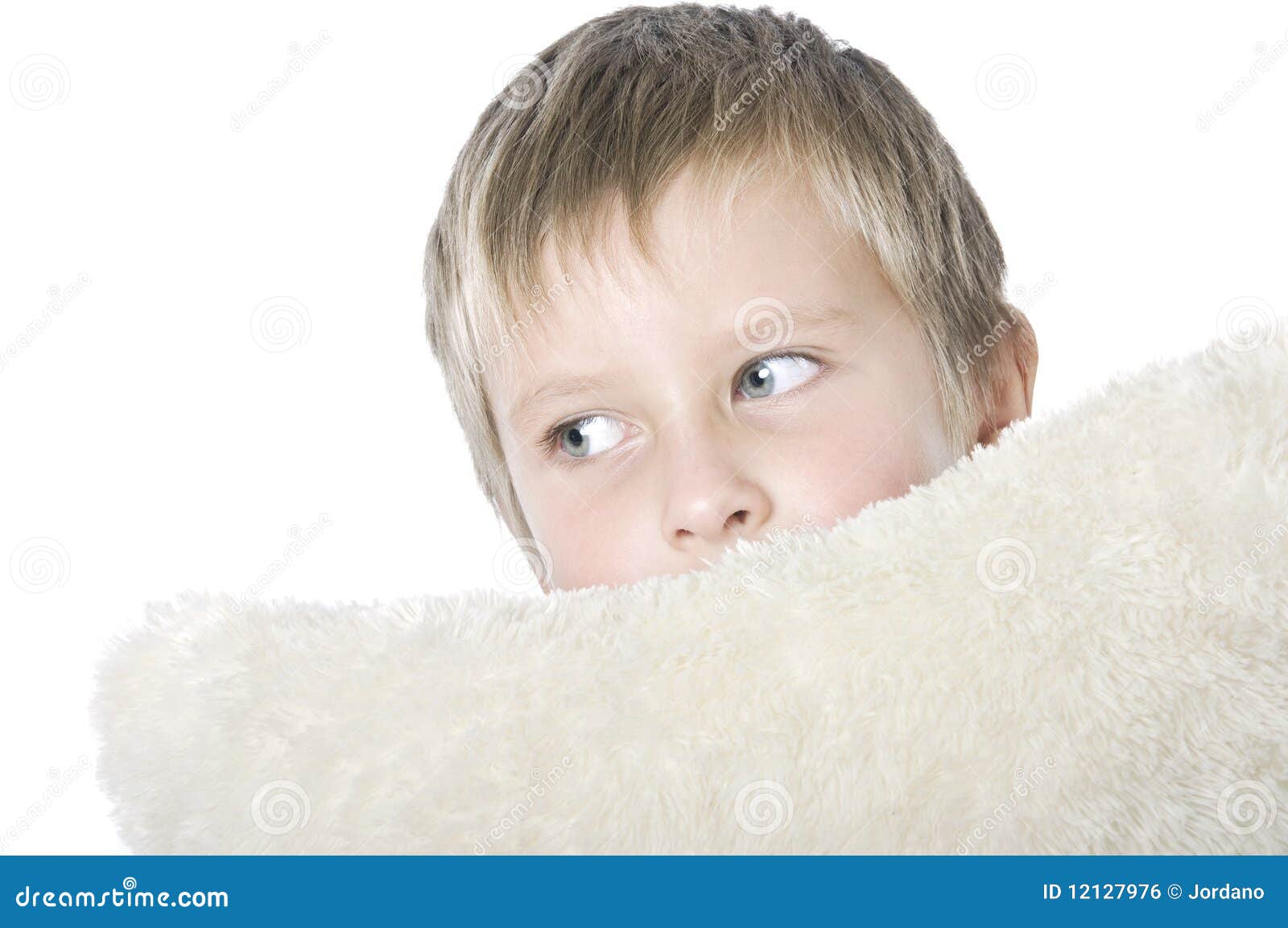 Portrait of Boy with Pillow Stock Photo Image of active, high 12127976