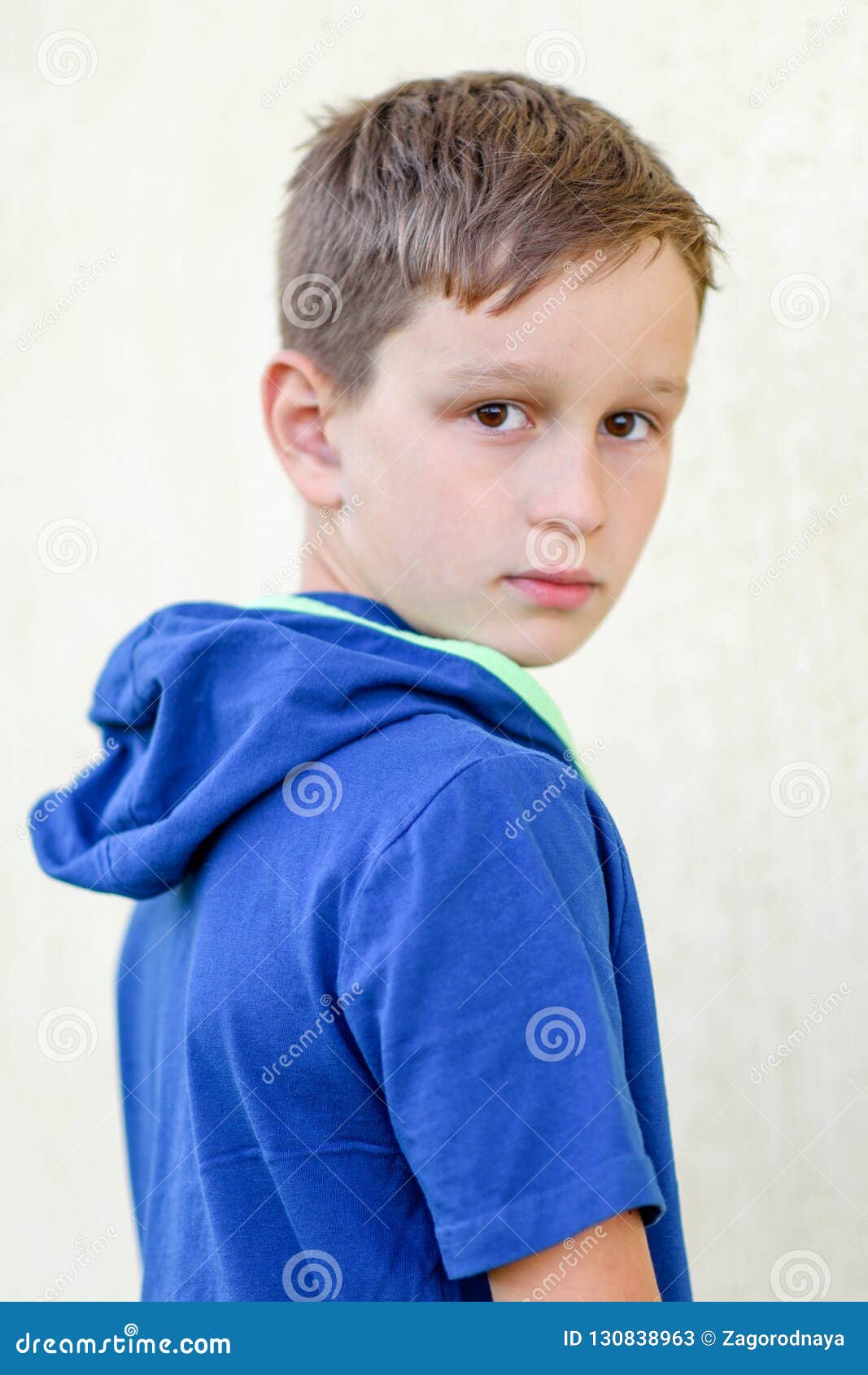 Portrait of a Boy in the Summer Stock Image - Image of outdoor ...