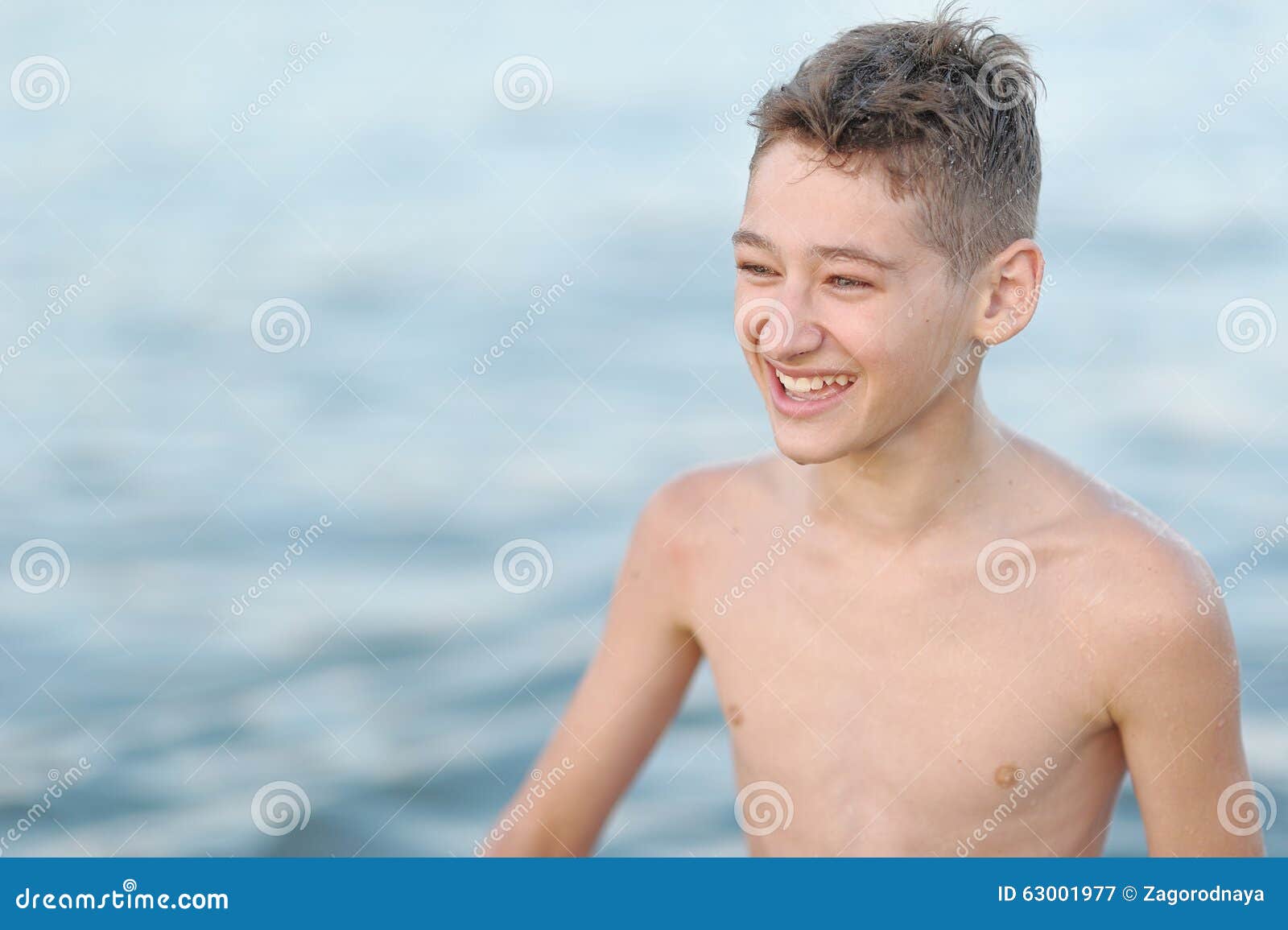 Portrait of a Boy in the Summer Stock Image - Image of outdoor ...