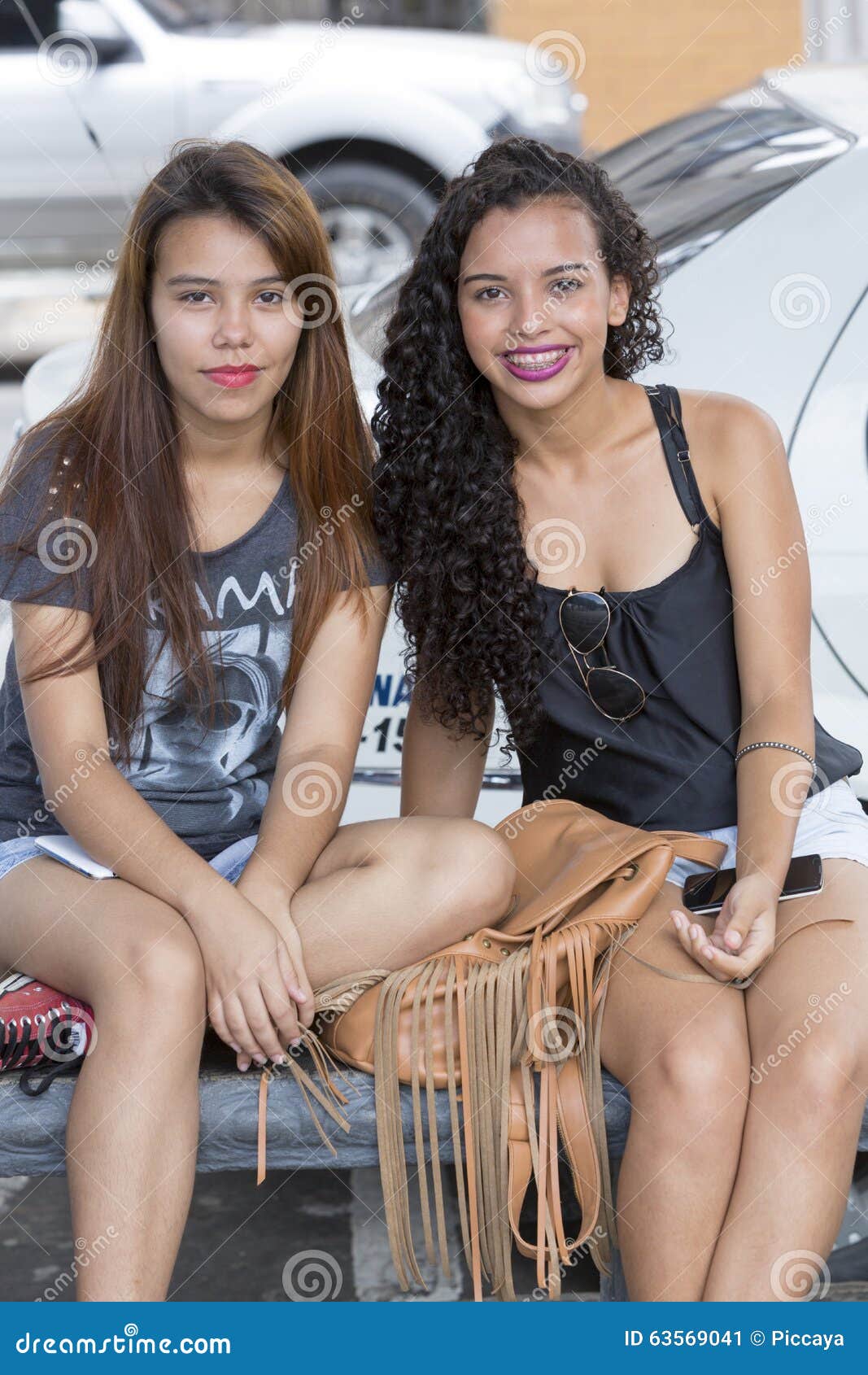 Portrait Of Brazilian Young Women Smiling Manaus E
