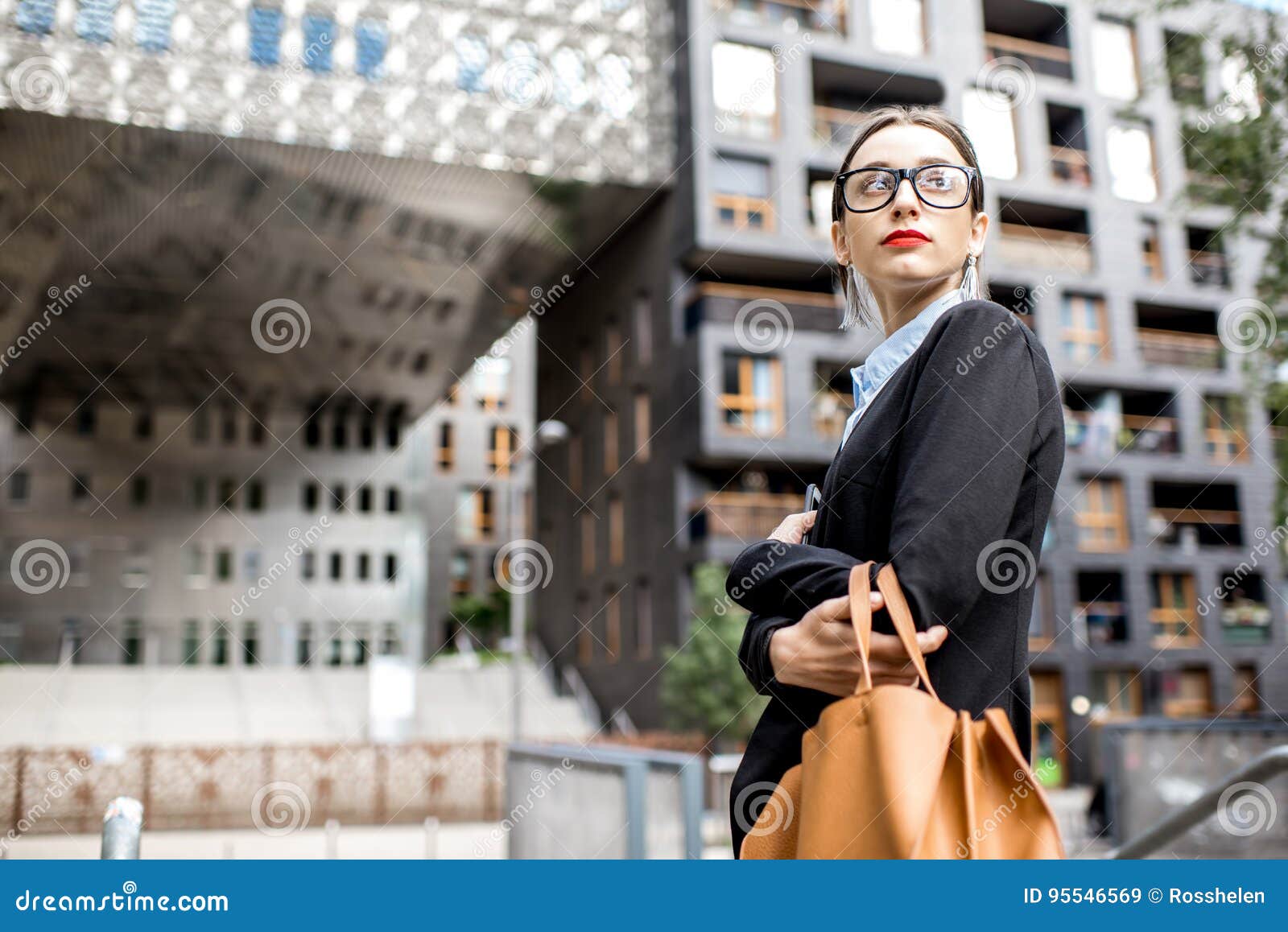 Portrait of a Businesswoman Outdoors Stock Image - Image of portrait ...