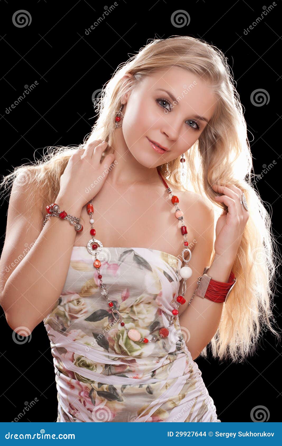 Portrait of a Charming Young Blonde Stock Photo - Image of lovely ...