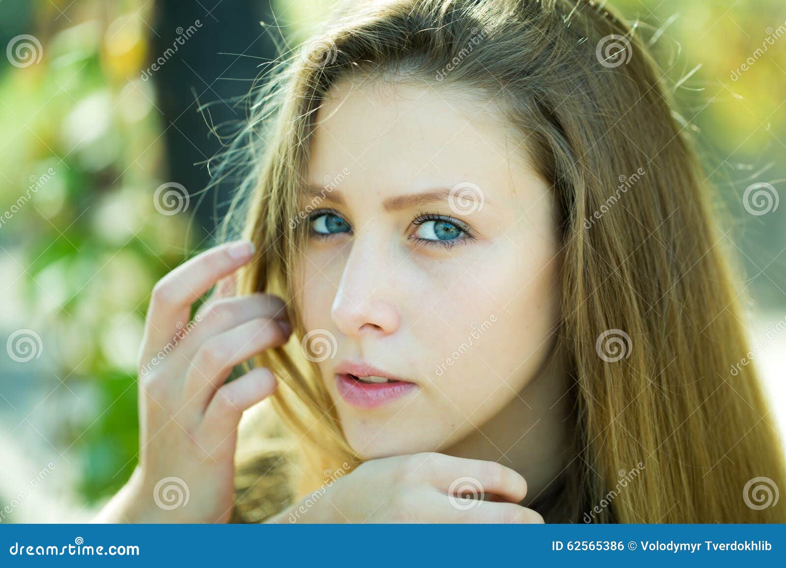 Portrait Closeup of Pretty Girl Stock Photo - Image of face, beautiful ...