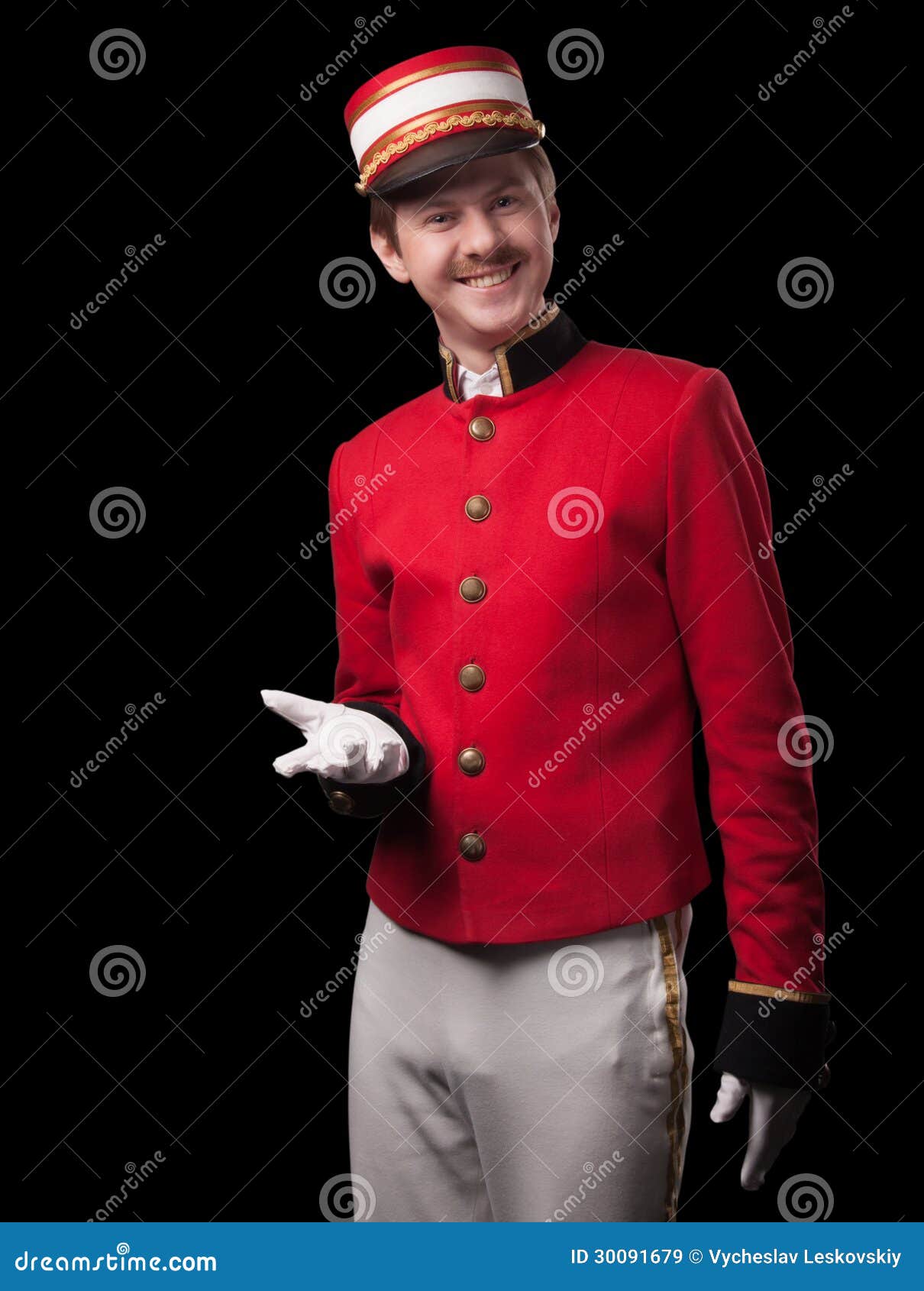 Portrait of a Concierge (porter) Stock Image - Image of bellhop ...