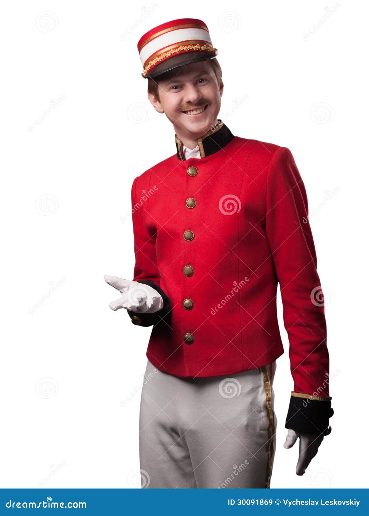 Portrait of a Concierge (porter) Stock Image - Image of uniform ...