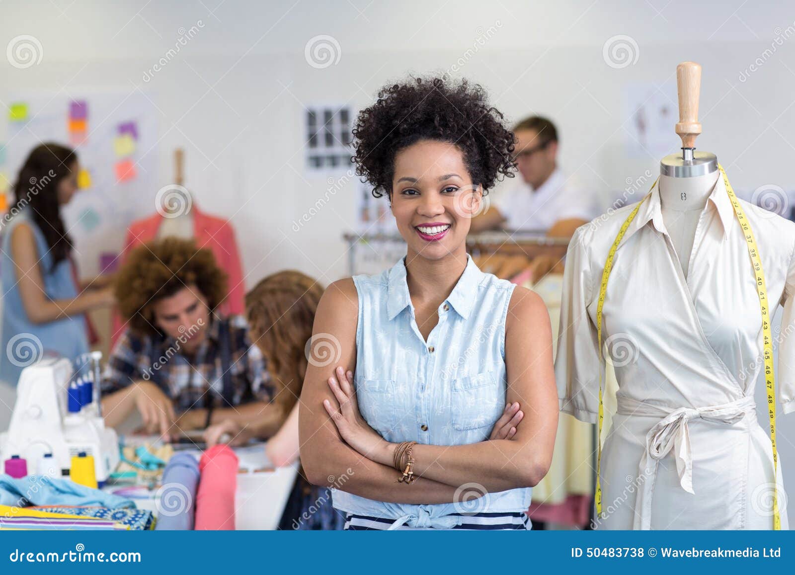 Portrait of Confident Female Fashion Designer Stock Photo - Image of ...