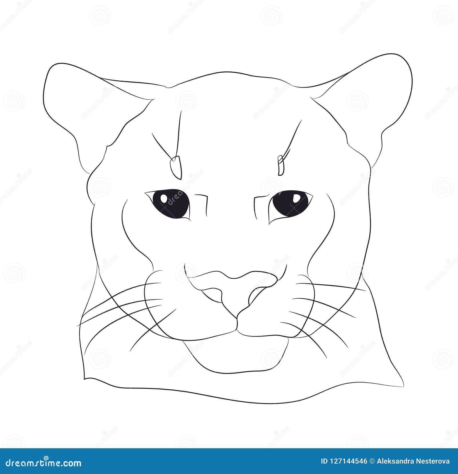 puma facile à dessiner