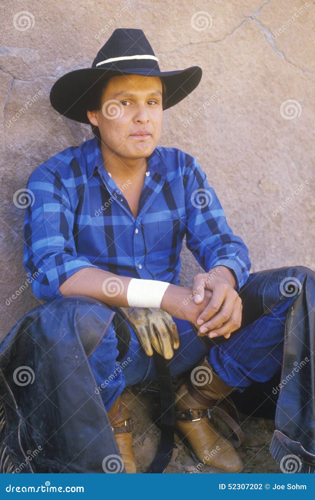 Portrait of Cowboy, Inter-tribal Ceremonial Indian Rodeo, Gallup NM