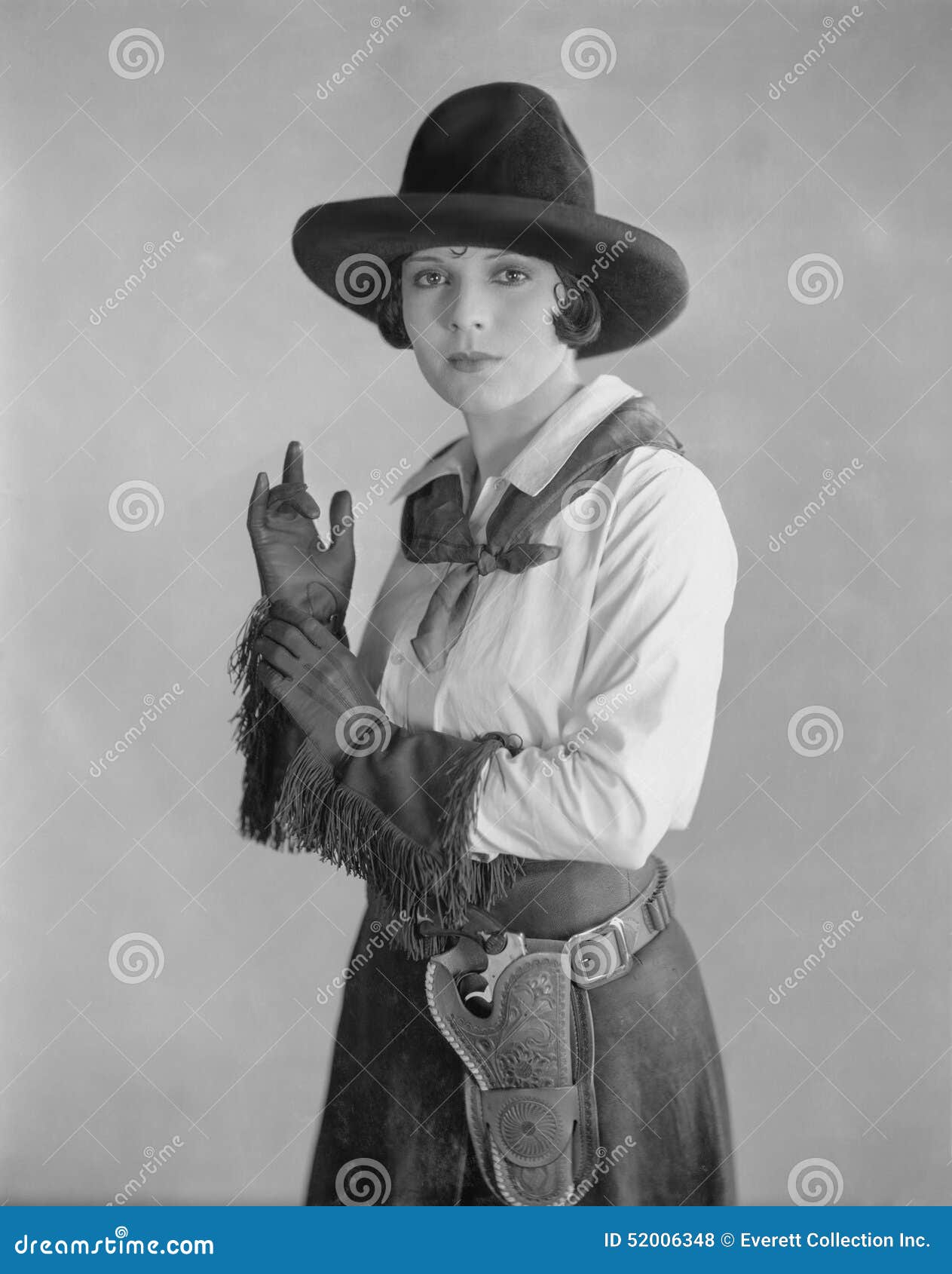 portrait of cowgirl