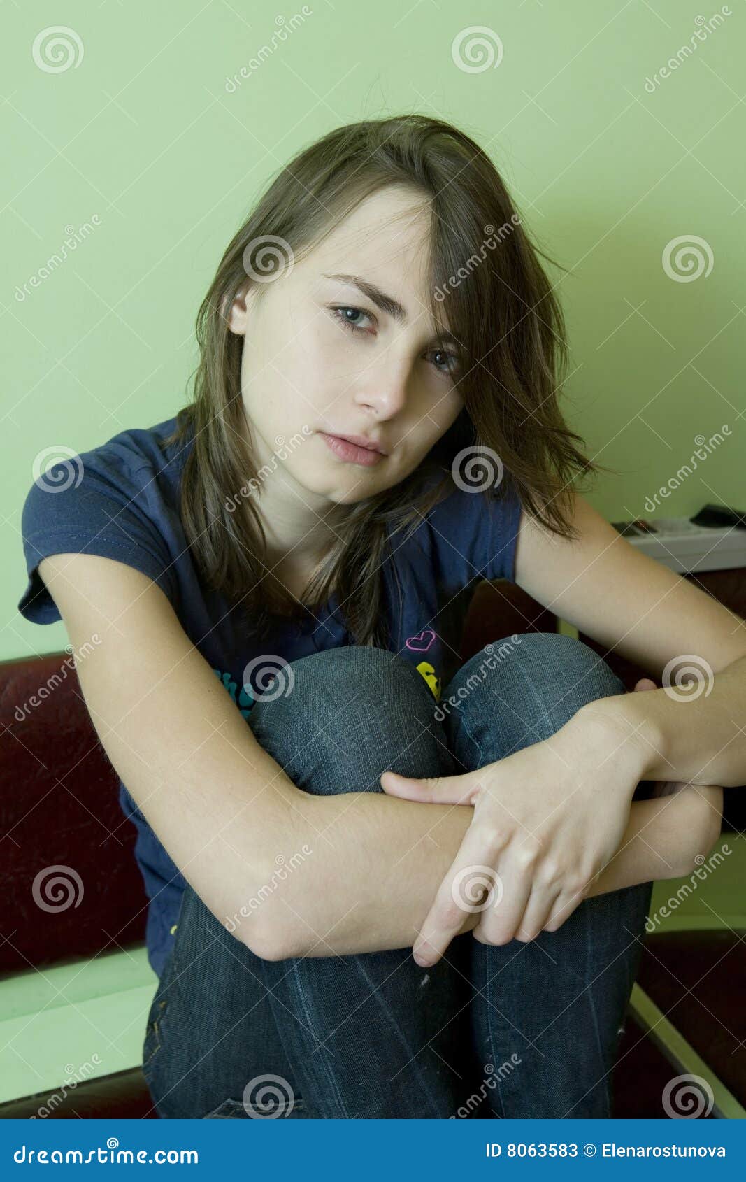 Portrait Of Crying Girl Stock Image Image Of Scared Po