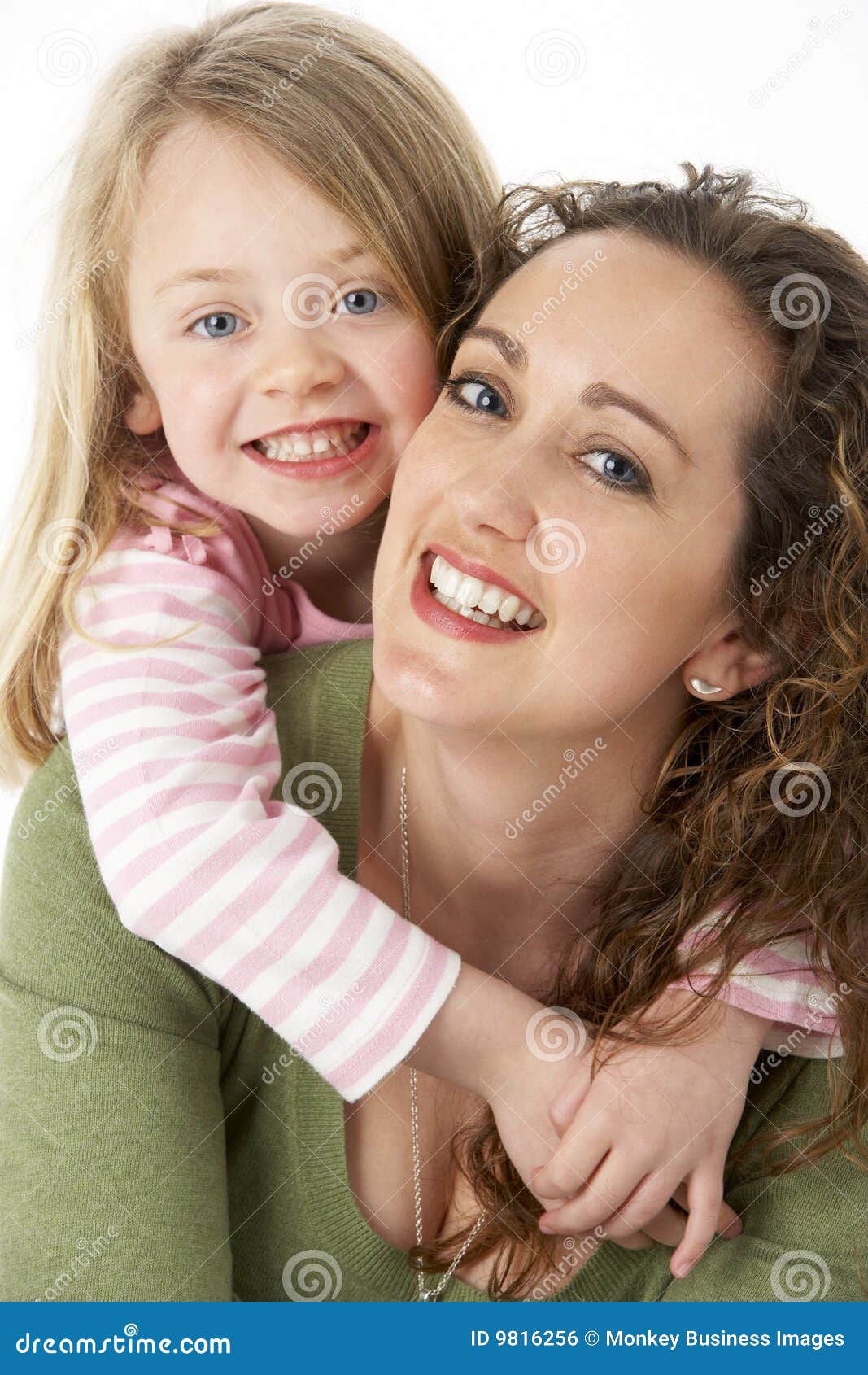 Portrait of Cuddling Mother and Child Stock Photo Image of cute