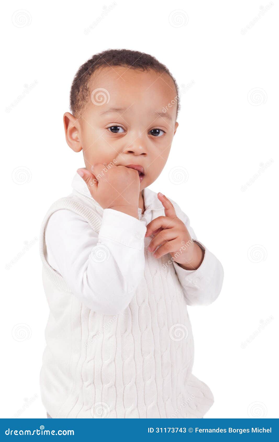 Portrait of a Cute Black Baby Boy Stock Image Image of smiling, child