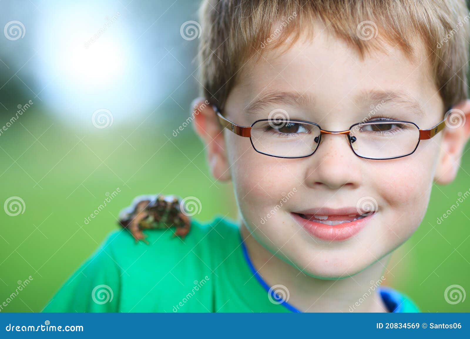 Portrait of a Cute Boy with Glasses Stock Image Image of lenses