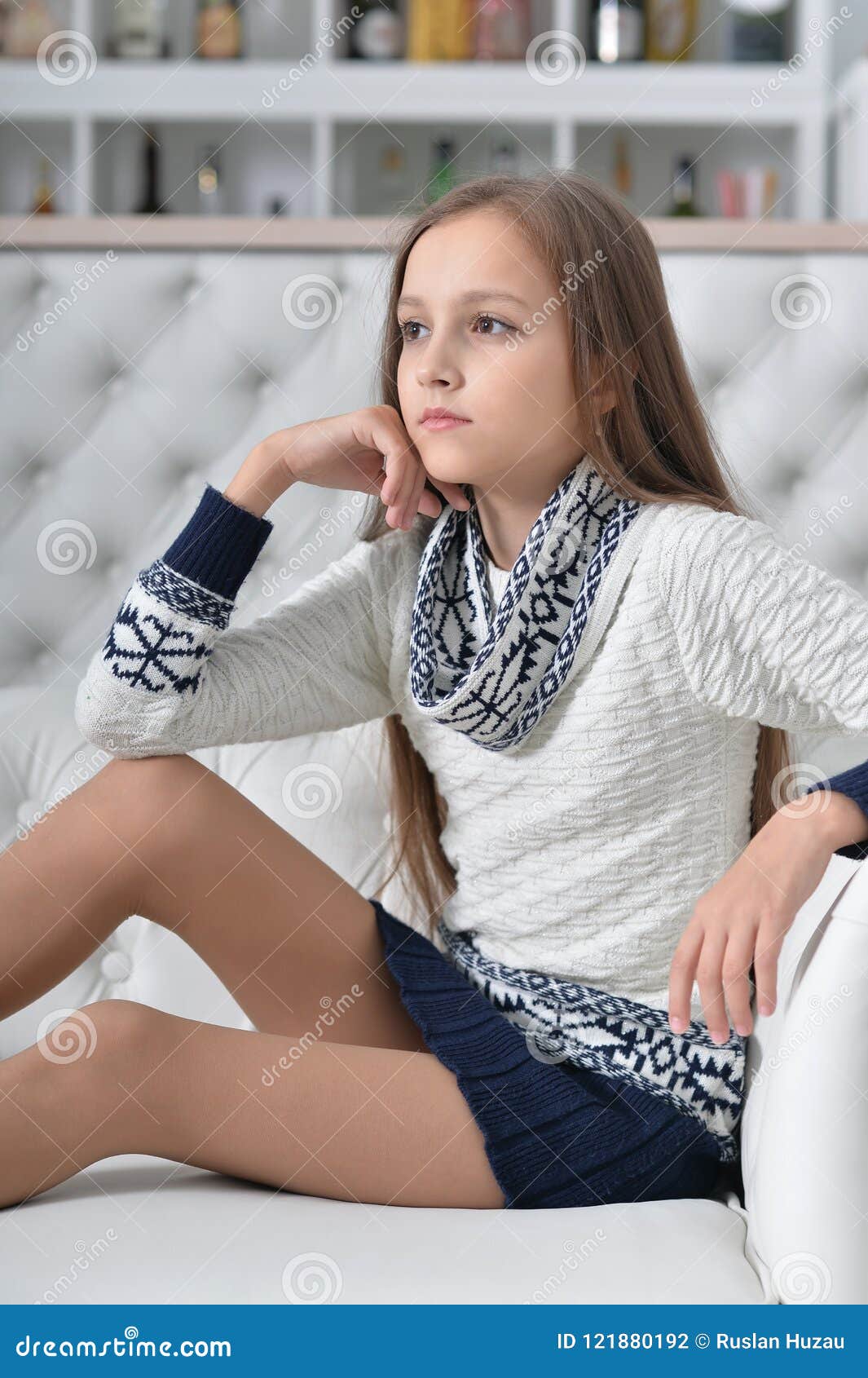 Portrait of Cute Girl Posing Stock Photo - Image of face, adorable ...