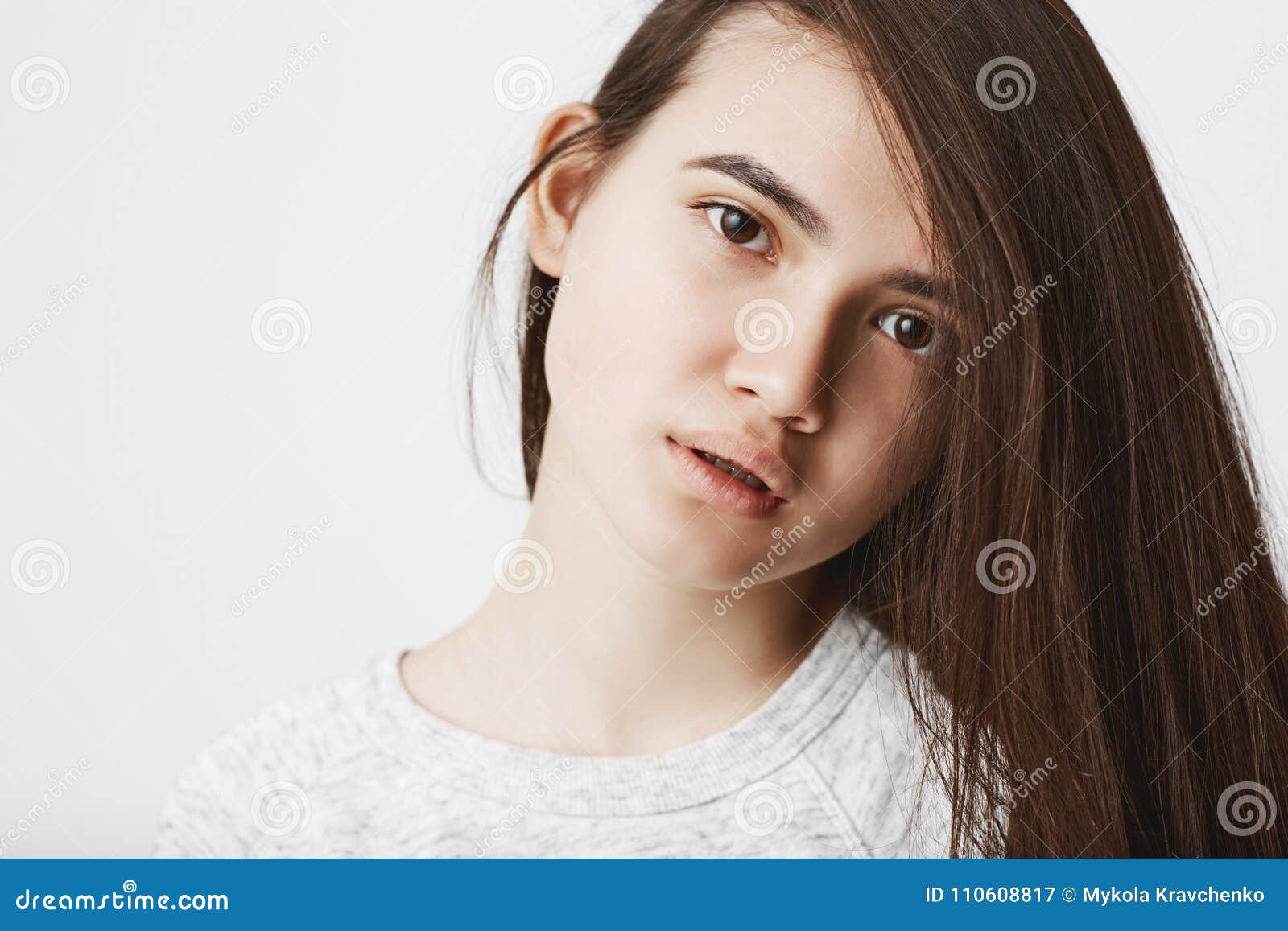 Portrait of Cute Teenage Girl with Hair on One Side Looking Frustrated and Tired at Camera with Her Mouth Half-open Stock Image - Image of appealing, manicure: 110608817 Portrait of Cute Teenage Girl with Hair on One Side Looking Frustrated and Tired at Camera with Her Mouth Half-open Stock Image - Image of appealing, manicure: 110608817