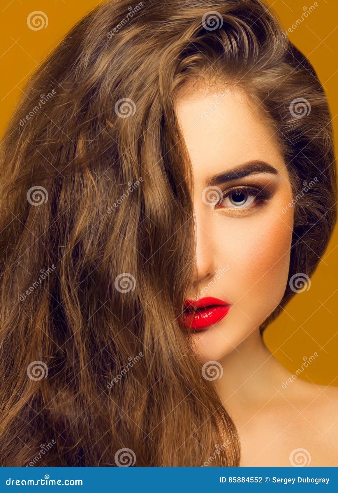 Portrait D Une Belle Femme Chatain Photo Stock Image Du Coiffure Effectuez Portrait D Une Belle Femme Chatain Photo Stock Image Du Coiffure Effectuez