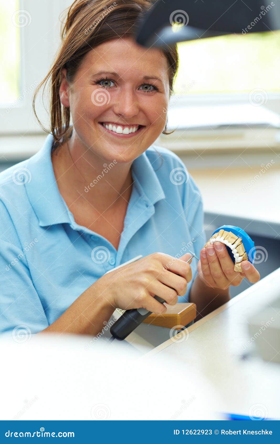 Portrait of Dental Technician Stock Image Image of denture, medicine