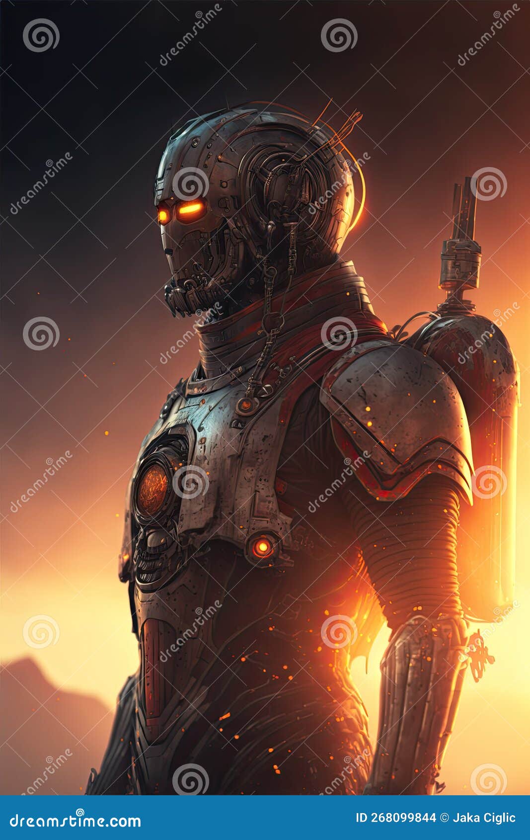 android solarion, ai generated