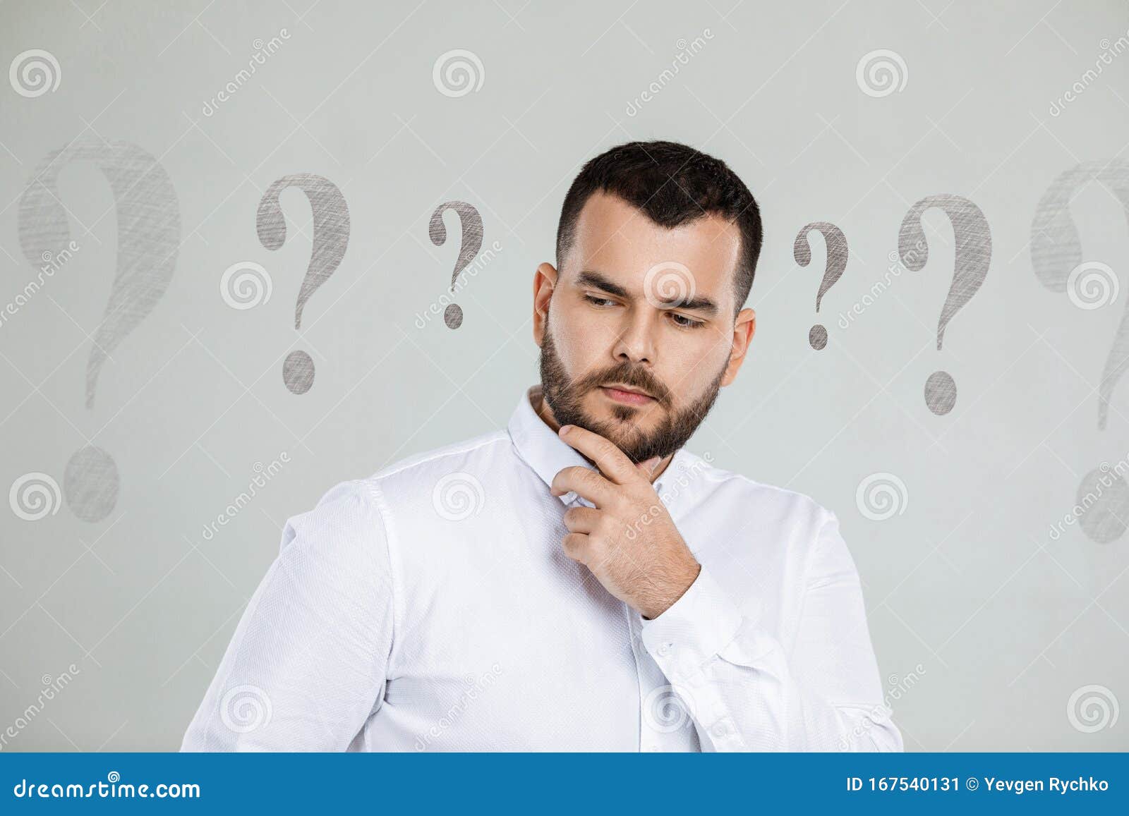 Man Asking Questions Stock Image Image Of Manager Memory 167540131