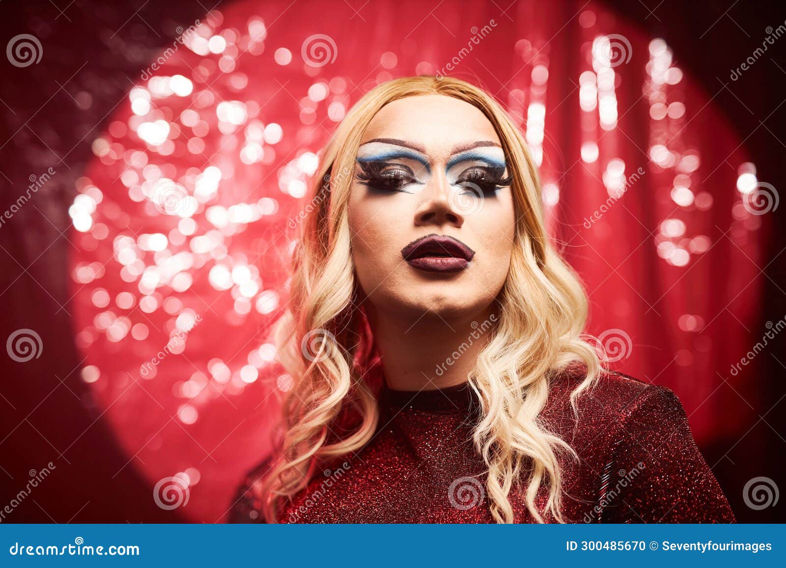 portrait of drag queen on stage