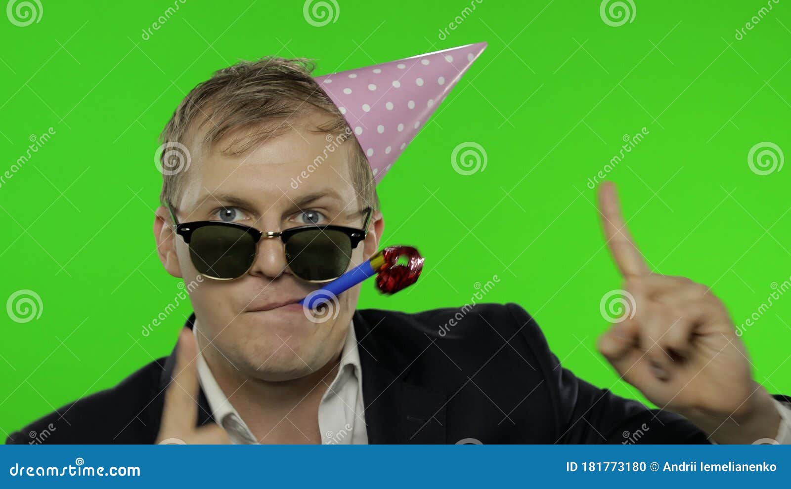 Drunk Disheveled Young Businessman In Festive Cap Celebrates And Dances Stock Footage Video Of