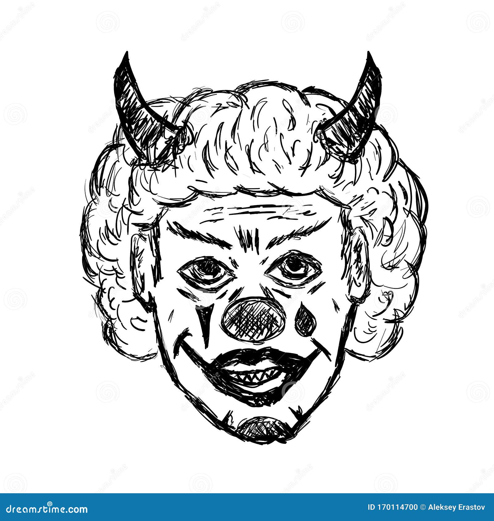 Download Halloween, Evil Clown, Clown. Royalty-Free Stock Illustration  Image - Pixabay