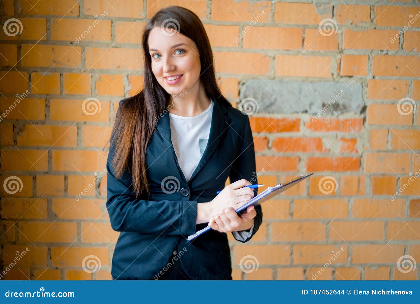 female architect on construction site