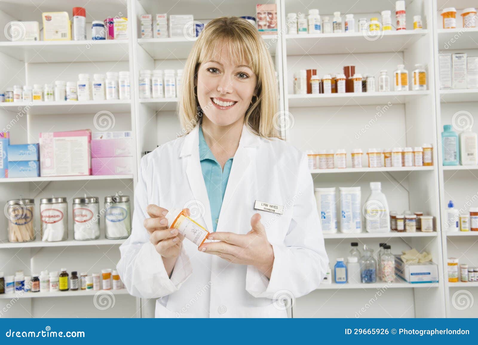 portrait of female pharmacist