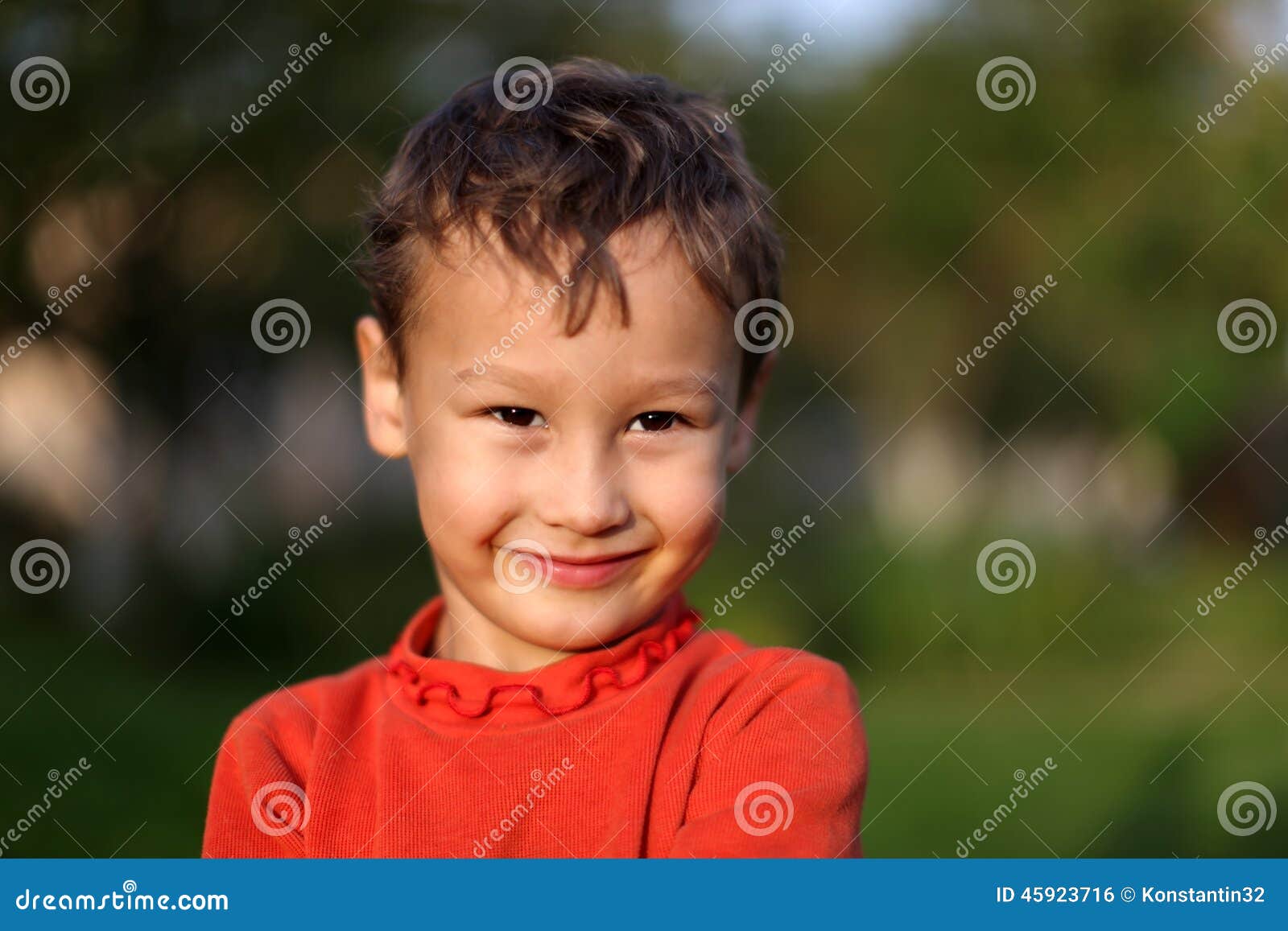 Portrait of a Funny Little Boy 4 Year Old Stock Photo Image of