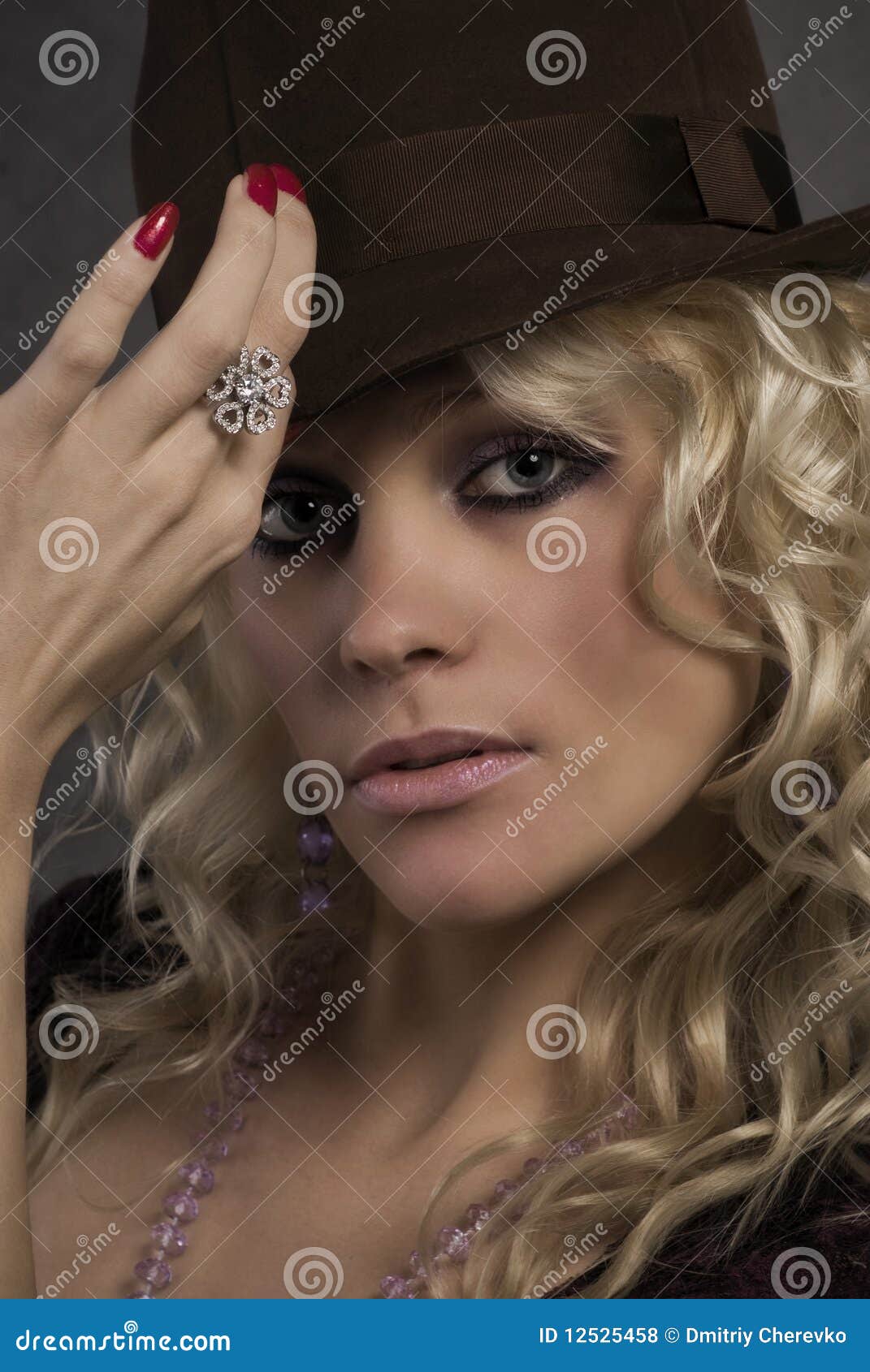 Portrait of the Girl in a Hat Stock Photo Image of beautiful, high