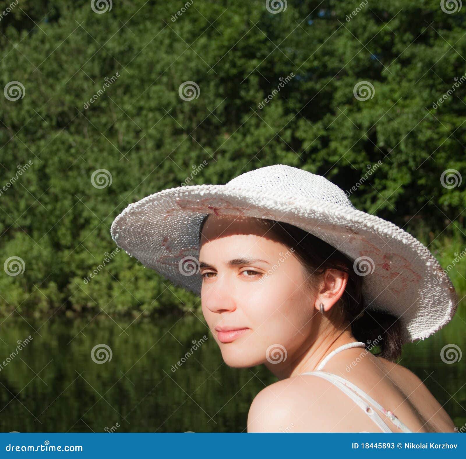 Portrait of a Girl in a Hat Stock Image Image of portrait, beauty