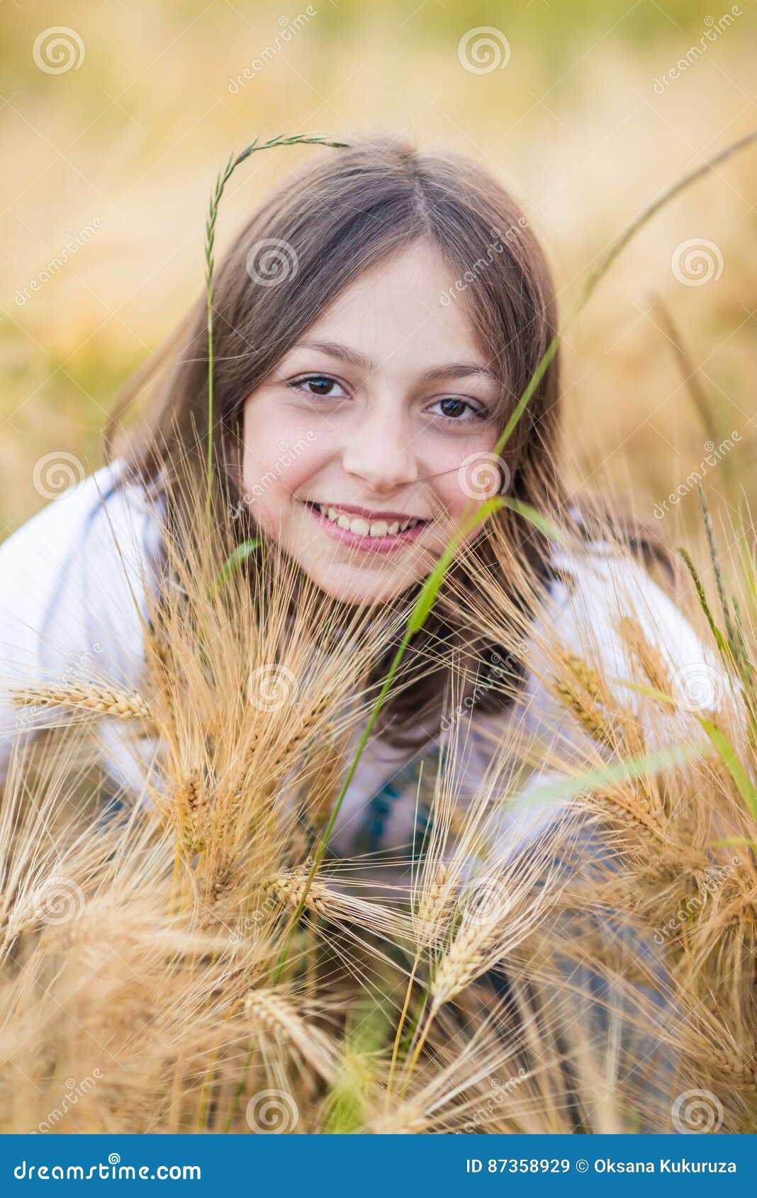 Portrait of a Girl stock image. Image of emotional, freedom - 87358929