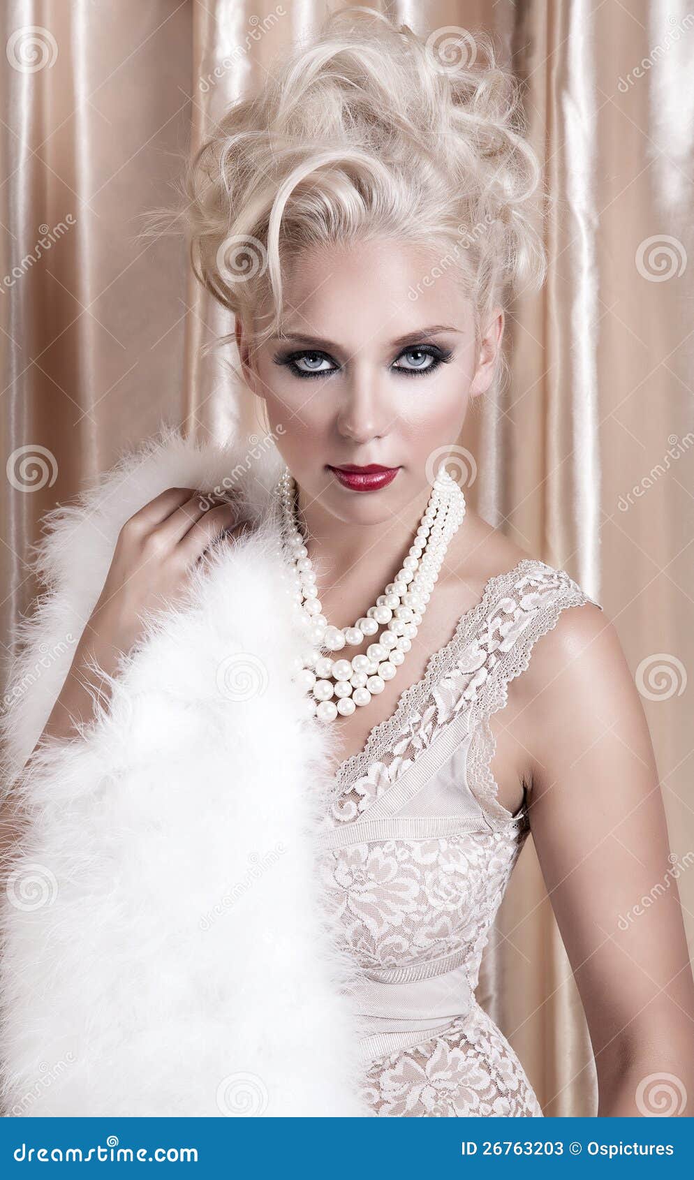 portrait of glamorous woman