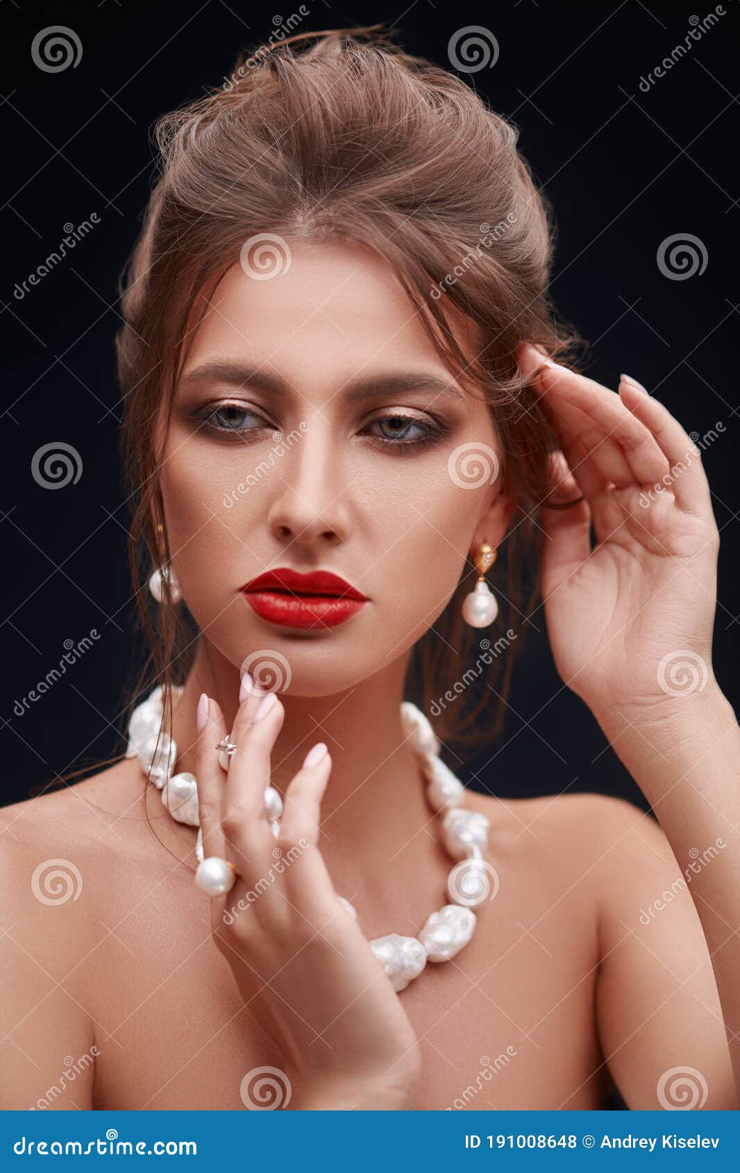 Pearls for female jewelry stock photo. Image of bride - 191008648