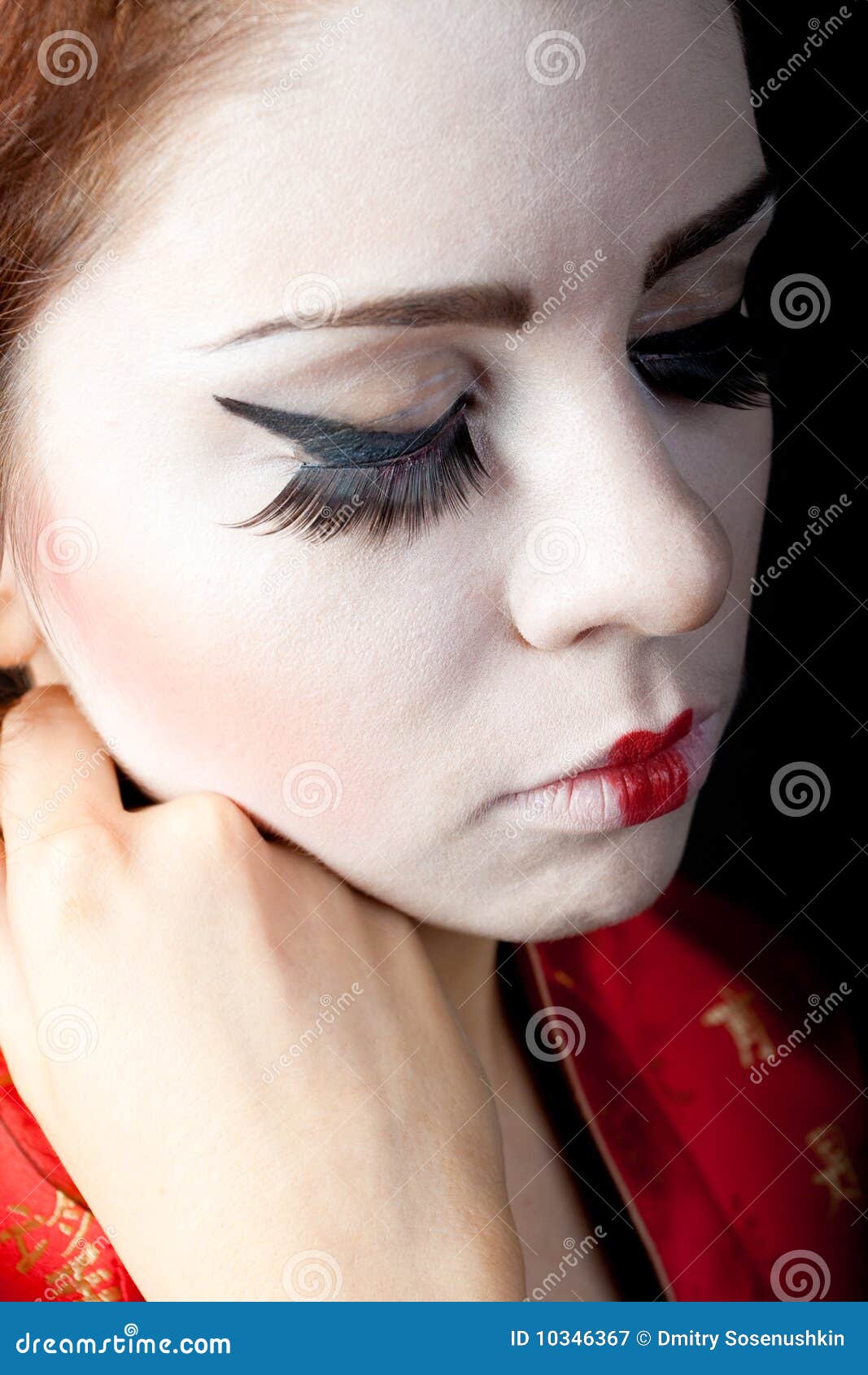 Portrait of Grief Japanese Women Stock Image Image of passion