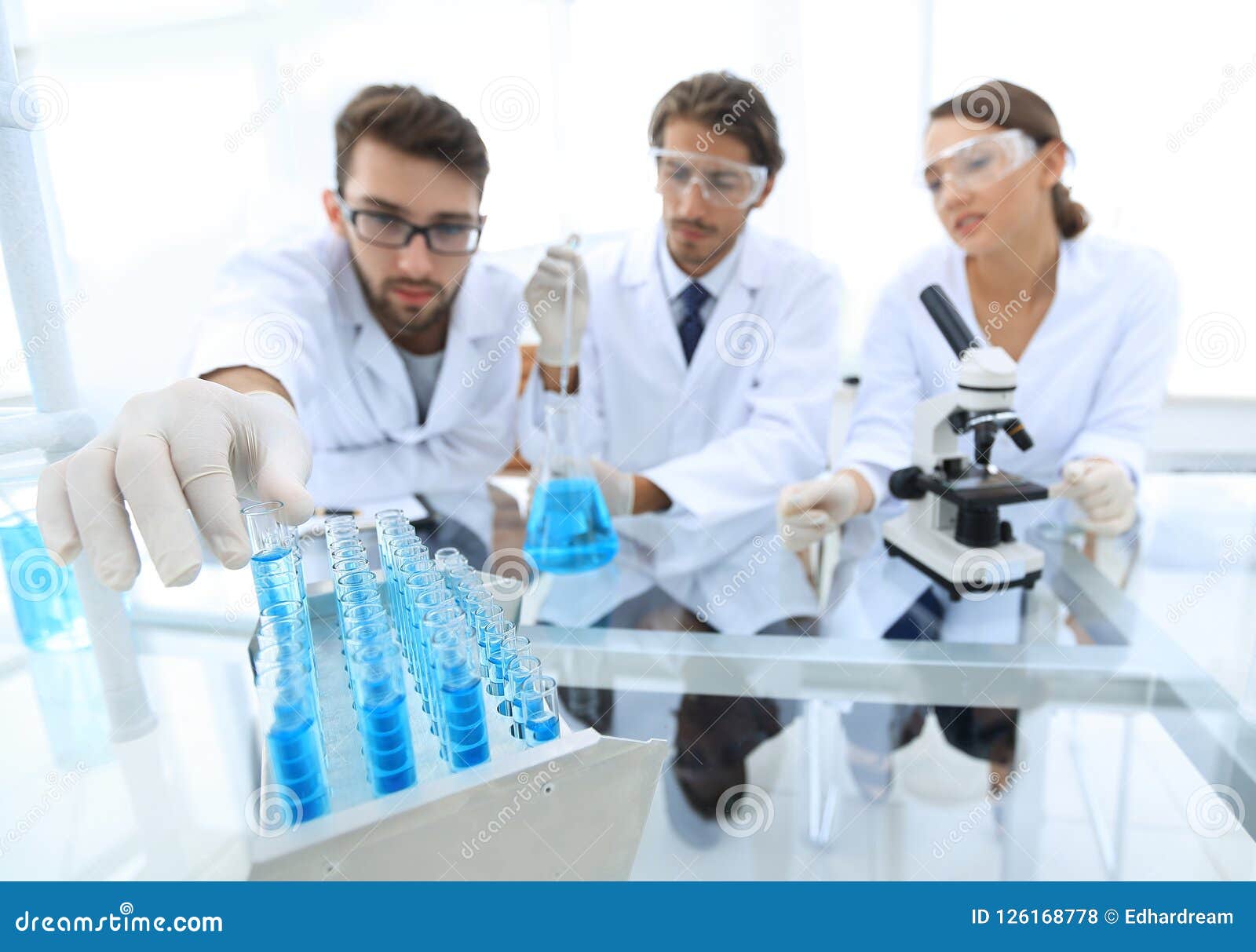 Portrait of a Group of Researchers Conducting Research Stock Photo Portrait of a Group of Researchers Conducting Research Stock Photo