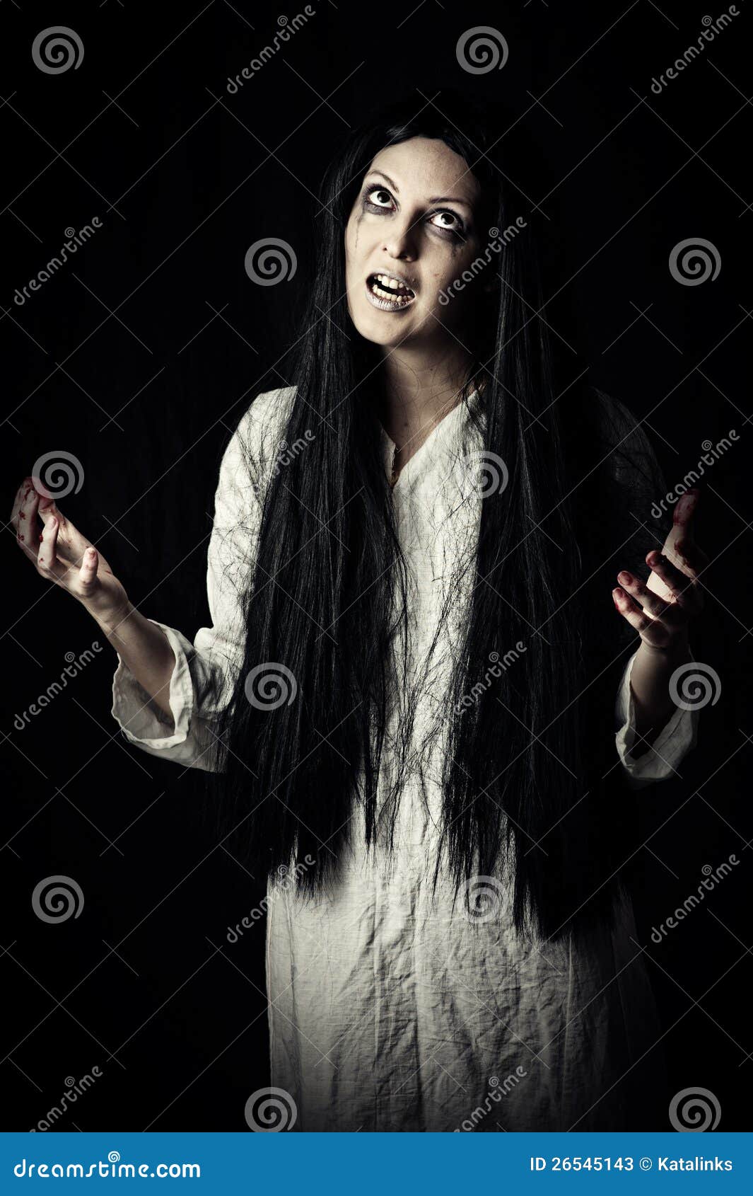 Portrait of Halloween Zombie Stock Image Image of blood, fantasy