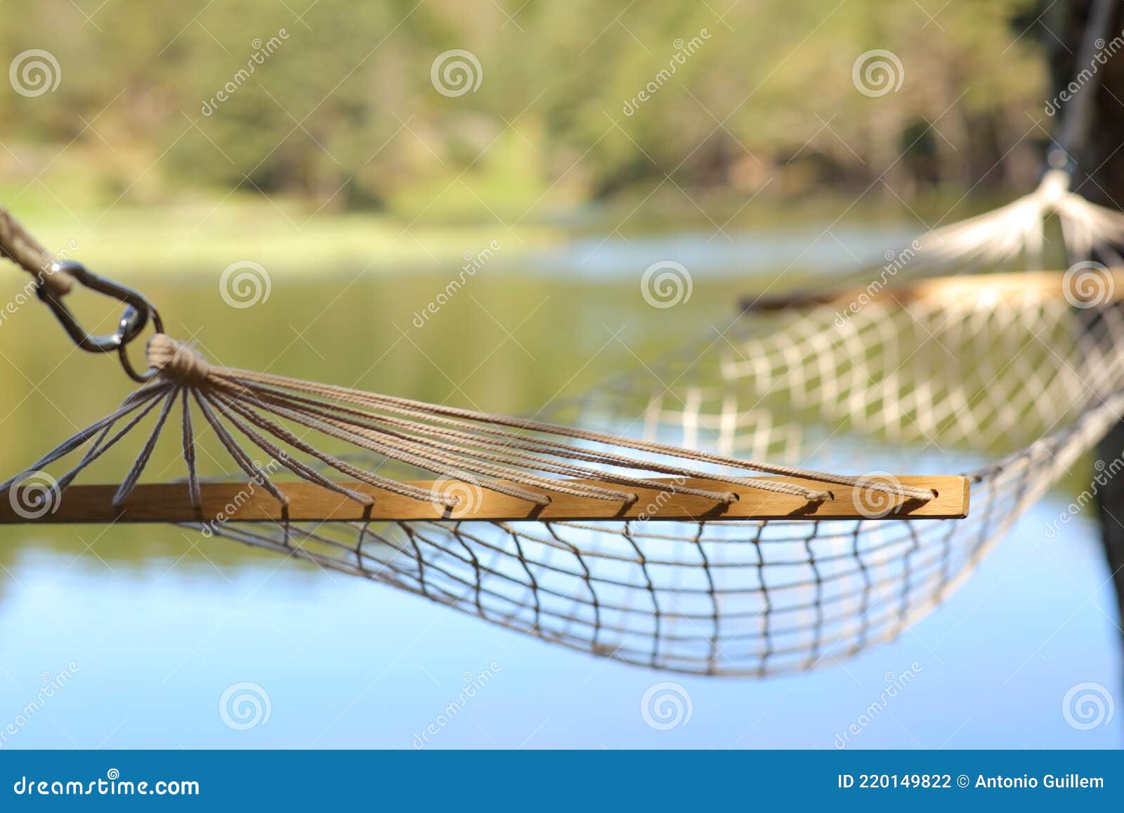 Portrait of a Hammock in a Mountain Lake Stock Photo Image of hammock